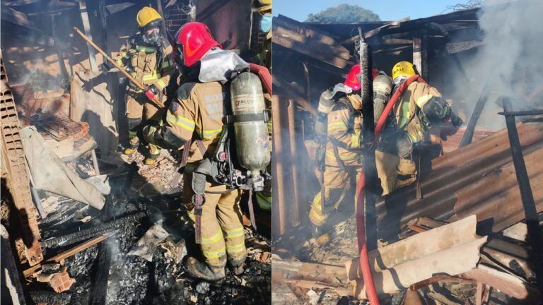 casa em chamas sendo atendida pelo corpo de bombeiros em uberlandia