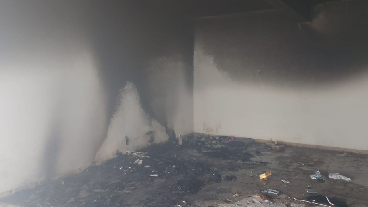 predio queimado em incêndio predio queimado em incêndio