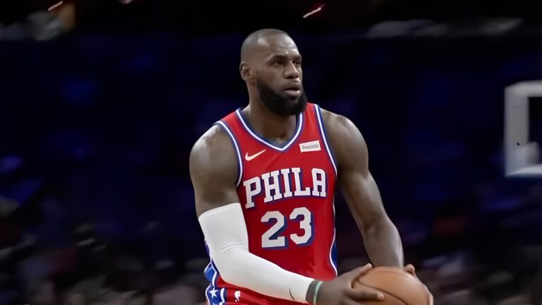 Anúncio de lebron james para o Philadelphia 76ers
