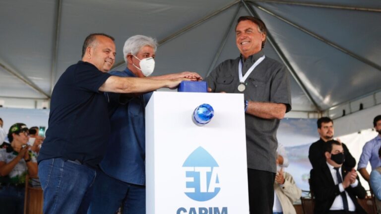 Odelmo inaugurando ETA Capim Branco