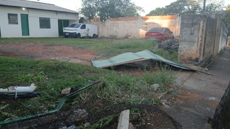 Carro invade garagem do Ibama e motorista foge após batida em Uberlândia