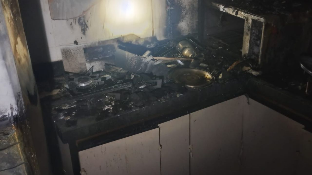 Incêndio atinge apartamento Incêndio atinge apartamento