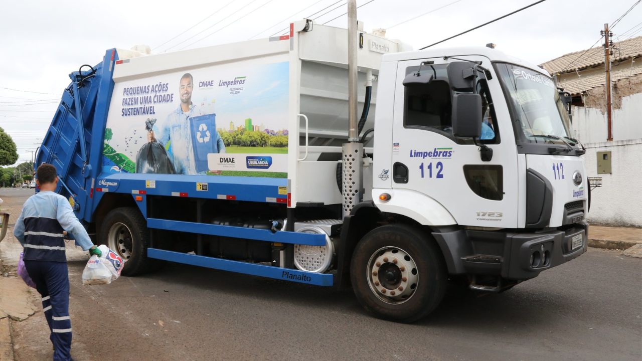 Limpeza urbana de Uberlândia - Crédito: Prefeitura de Uberlândia/ Reprodução