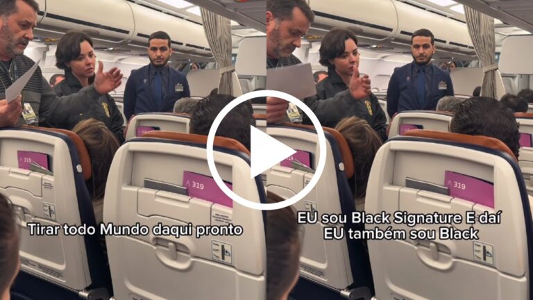 passageiro confusão em voo