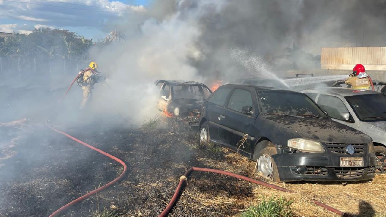 incêndio em Uberlândia incêndio em Uberlândia