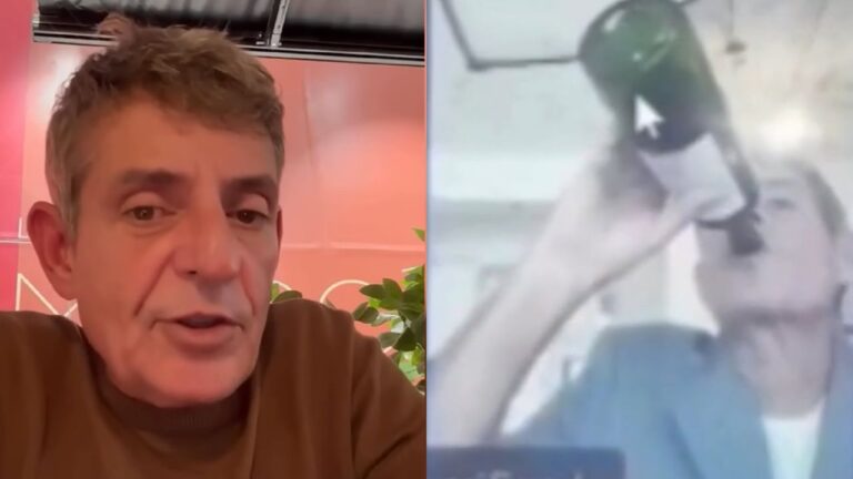 juiz bebendo sessão afastado