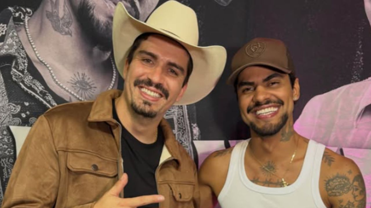 Felipe Bessa e o cantor Jeninho Felipe Bessa e o cantor Jeninho