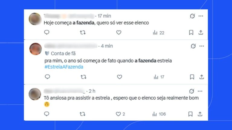 internautas falando sobre a fazenda 18 no x (twitter)