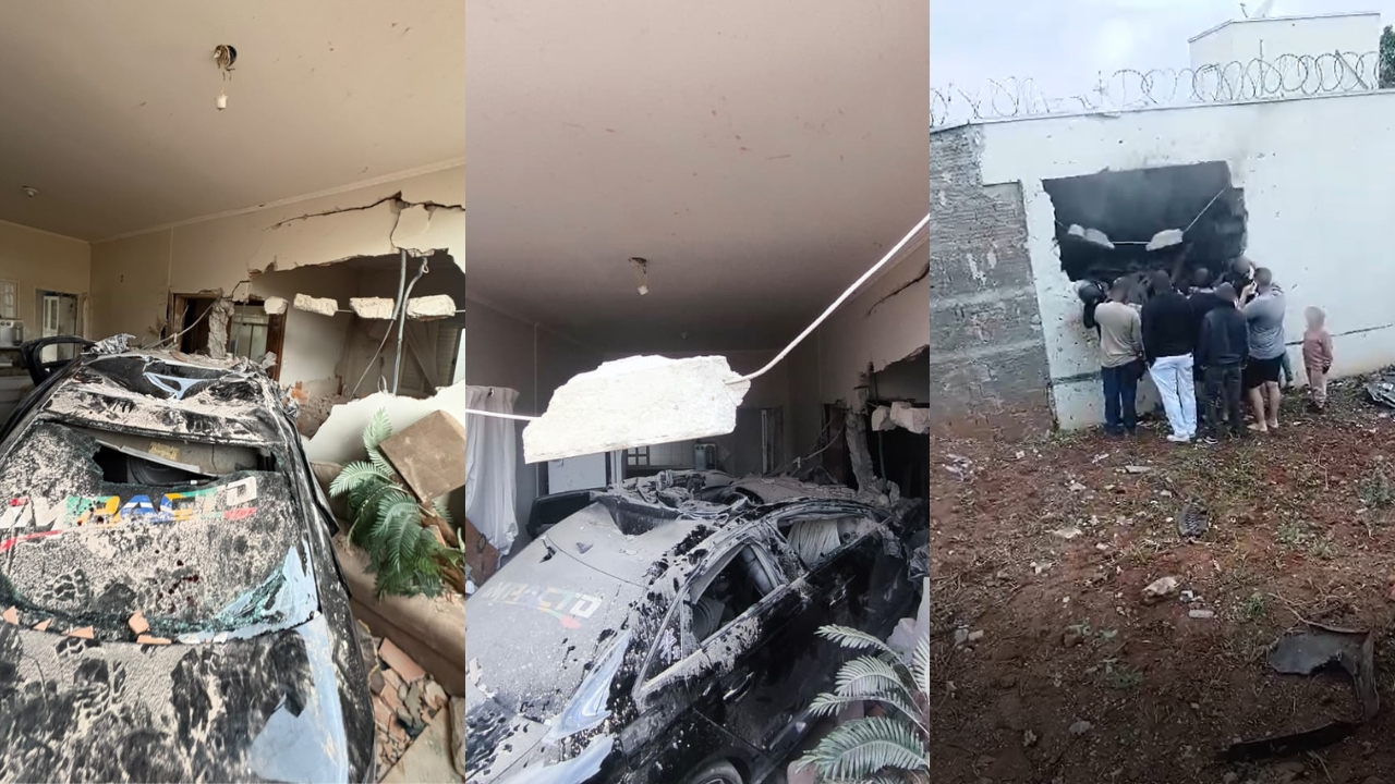 carro invade casa em Passos