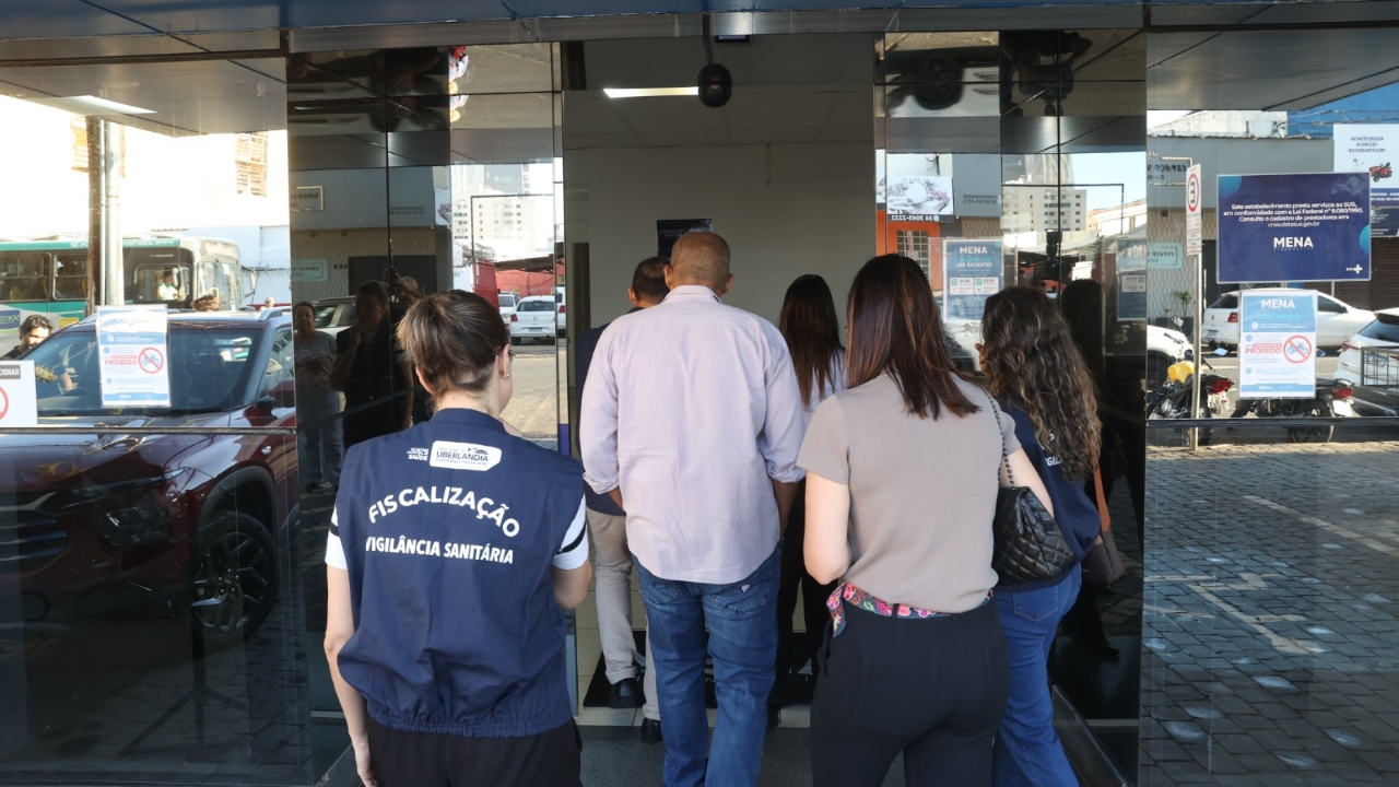 iscalização surpresa chega a 15 locais da saúde em Uberlândia iscalização surpresa chega a 15 locais da saúde em Uberlândia