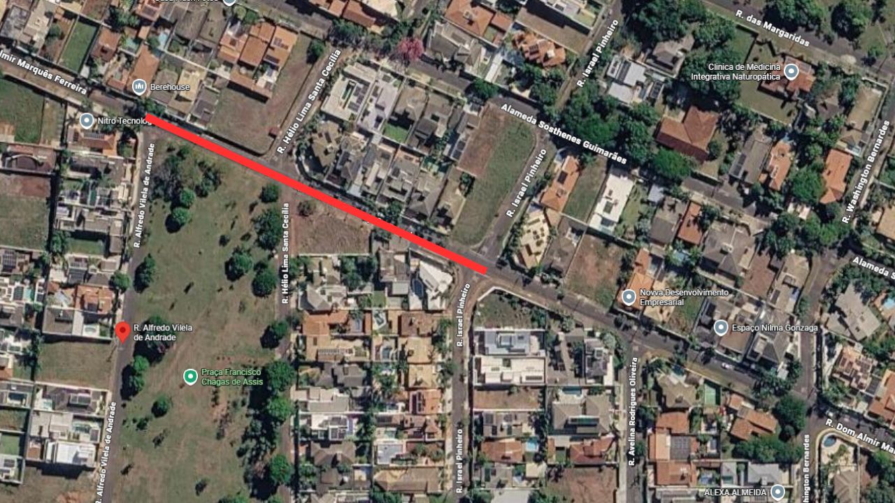 vias no morada da colina onde ocorrera manutenção de drenagem