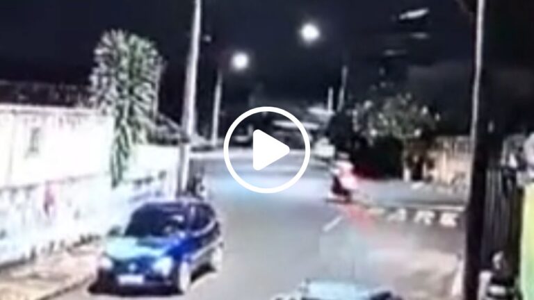 motociclista é arrastado