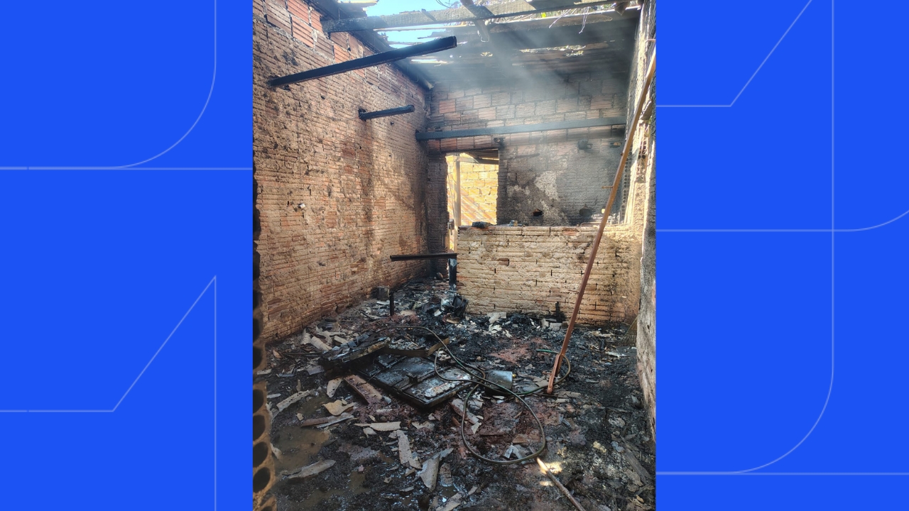 Incêndio em casa no Taiaman começa em sofá e destrói pertences Incêndio em casa no Taiaman começa em sofá e destrói pertences