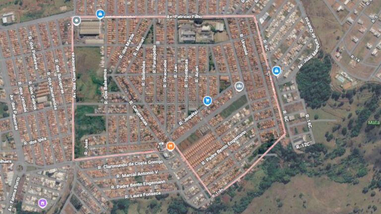 Bairro Jardim Esperança, onde autor teria enforcado companheira dentro de casa