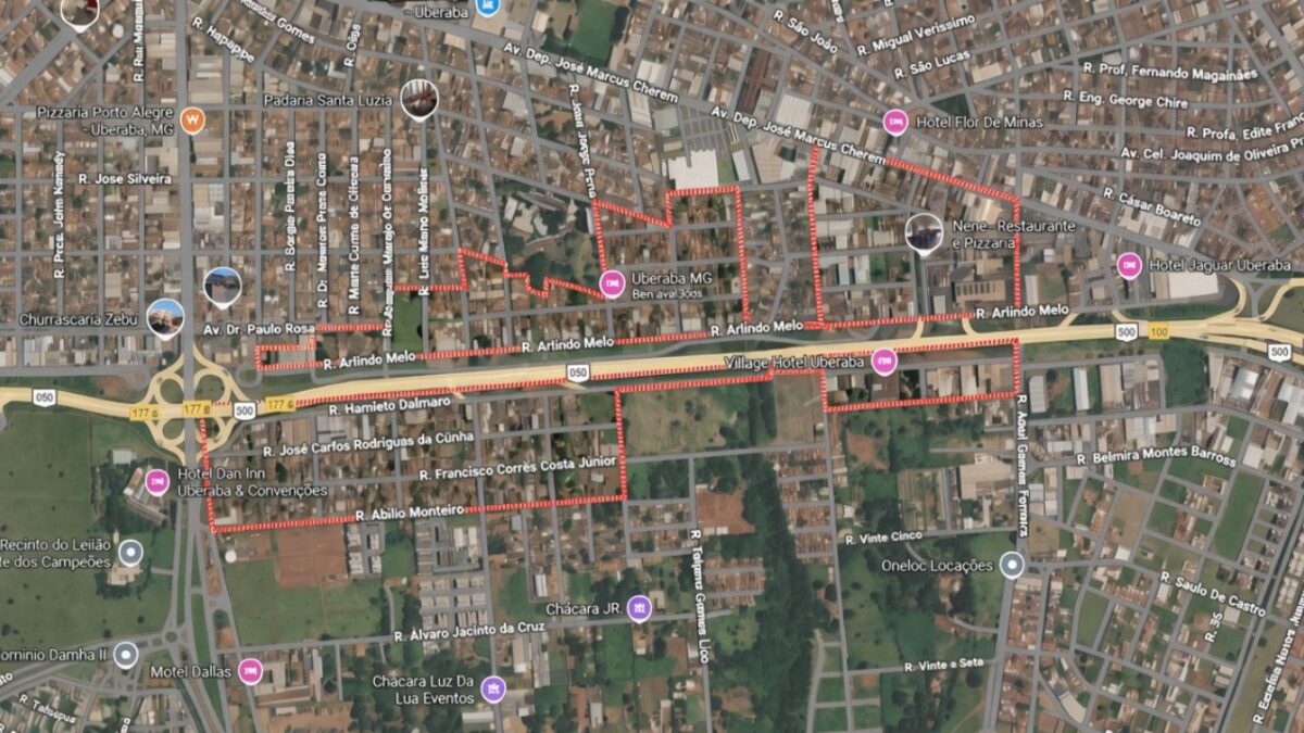Bairro em que vítima foi agredida pelo filho, após ter pedido de dinheiro para drogas negado