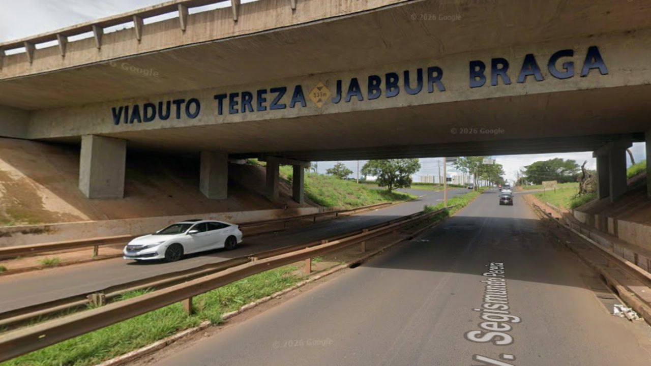 viaduto em que idoso teria sido atropelado