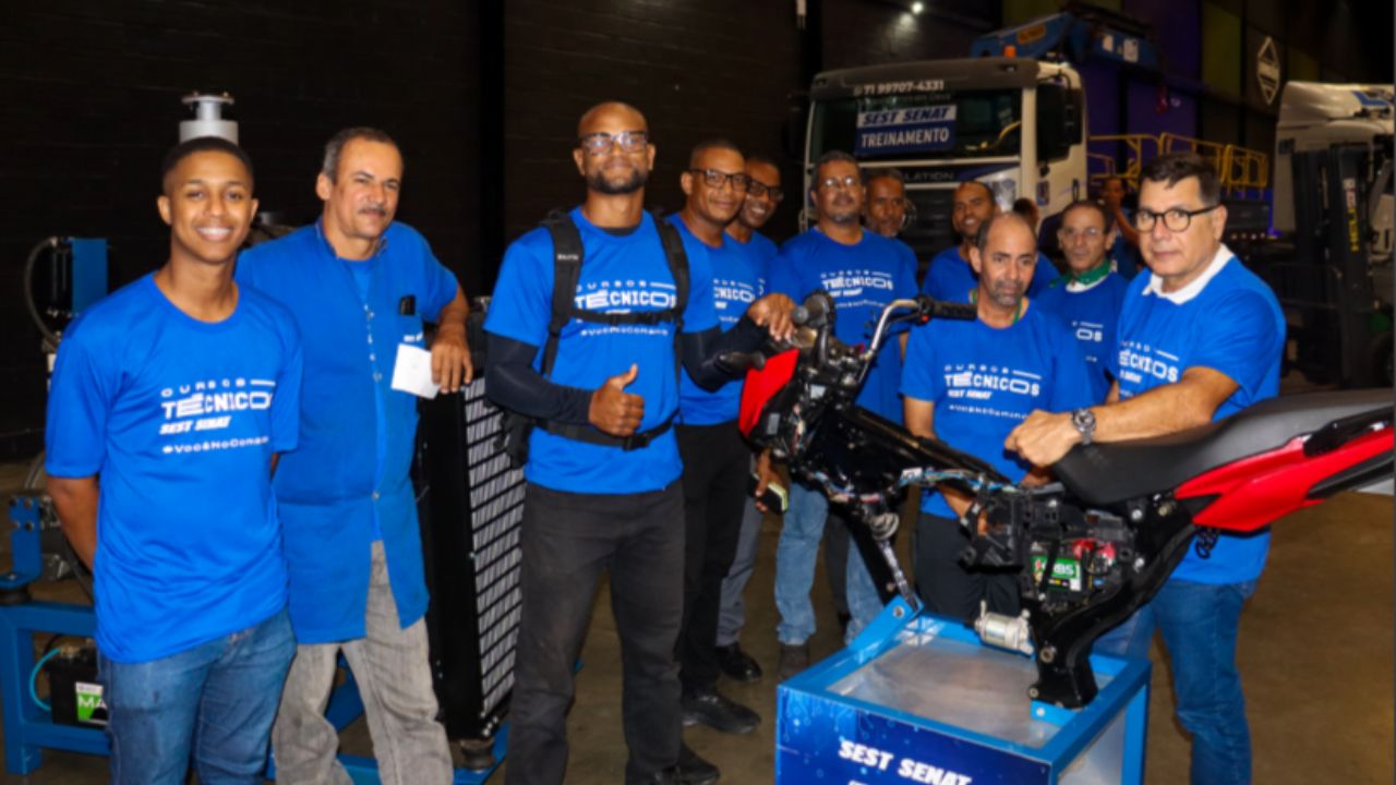 feira emprega transporte