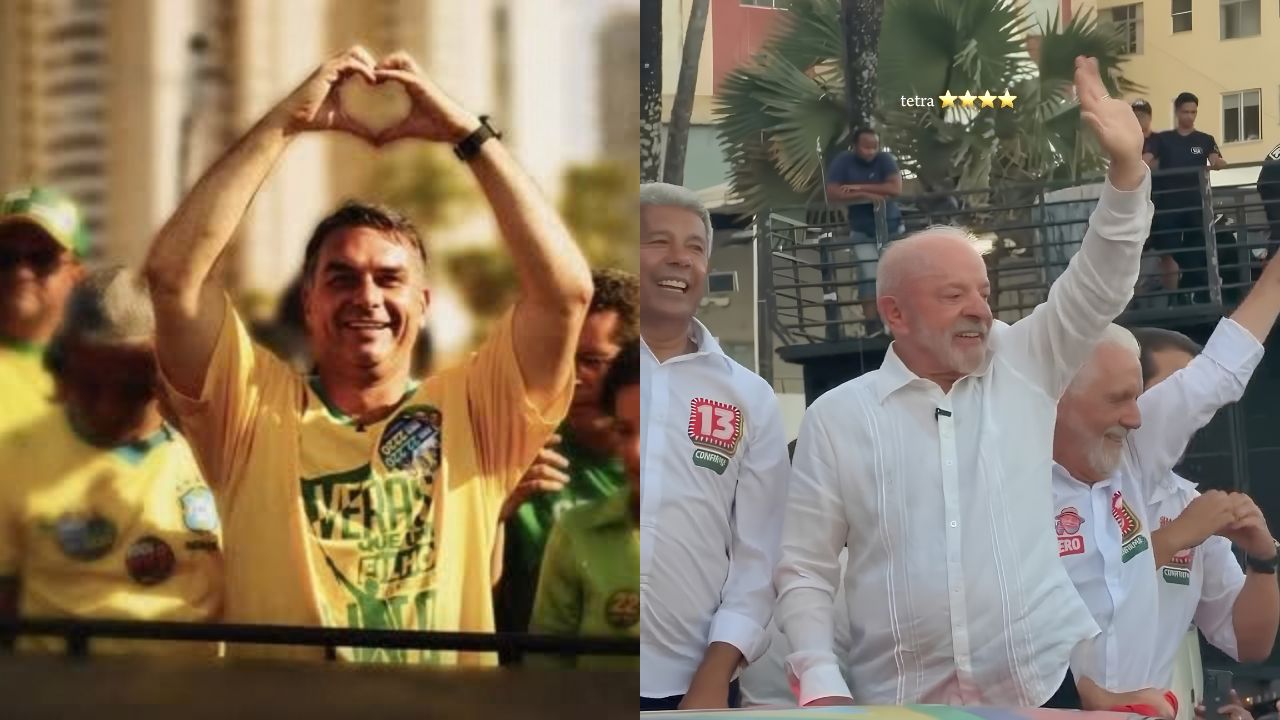 Flávio Bolsonaro e Lula vão para o segundo turno da eleição à Presidência da República