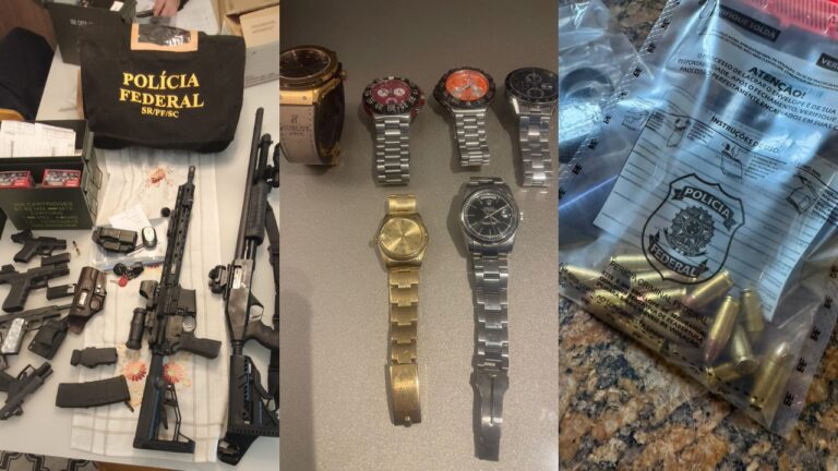 Operação Bifronte apreendeu relógios, armas e munições