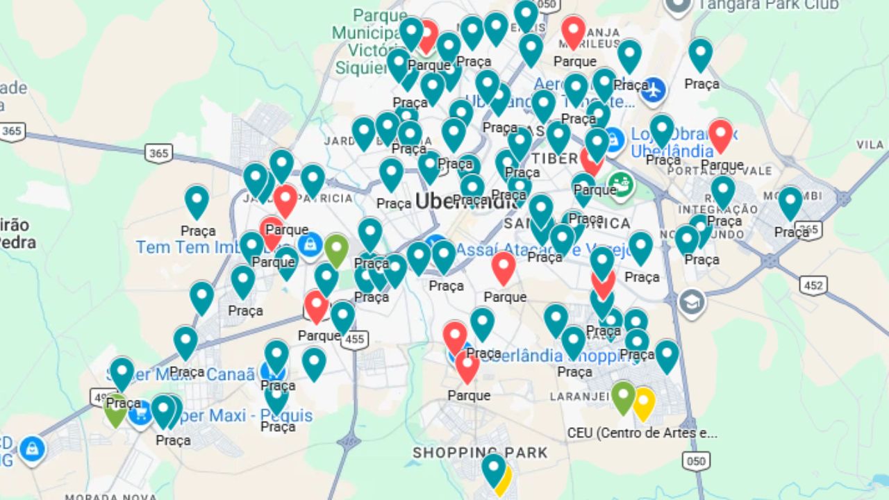 mapa interativo onde brincar uberlândia mapa interativo onde brincar uberlândia