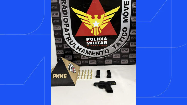 PM apreendeu pistola com numeração raspada e 20 munições durante abordagem a homem apontado como liderança do PCC em Araguari