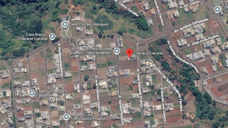 Região da Chácaras Caiçara, onde foi realizada confraternização em que vítima alegou ter sido vítima de estupro