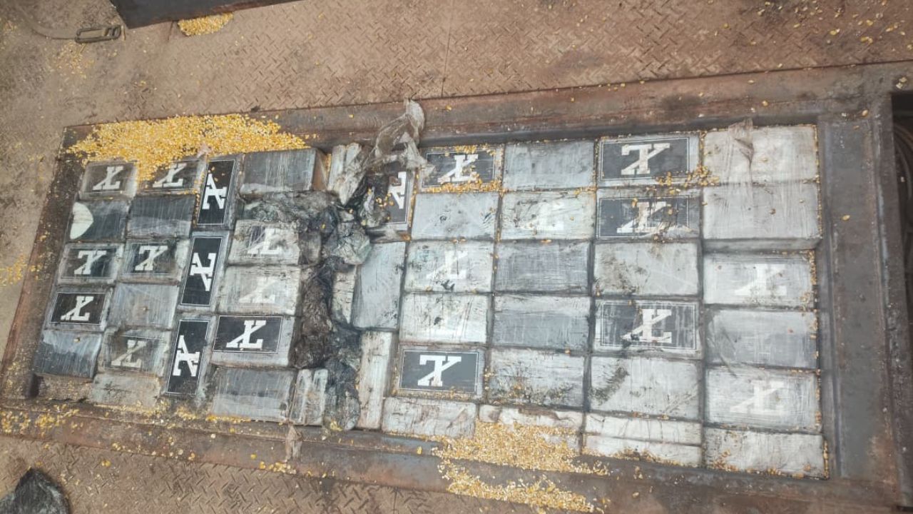 tráfico drogas no assoalho do caminhão