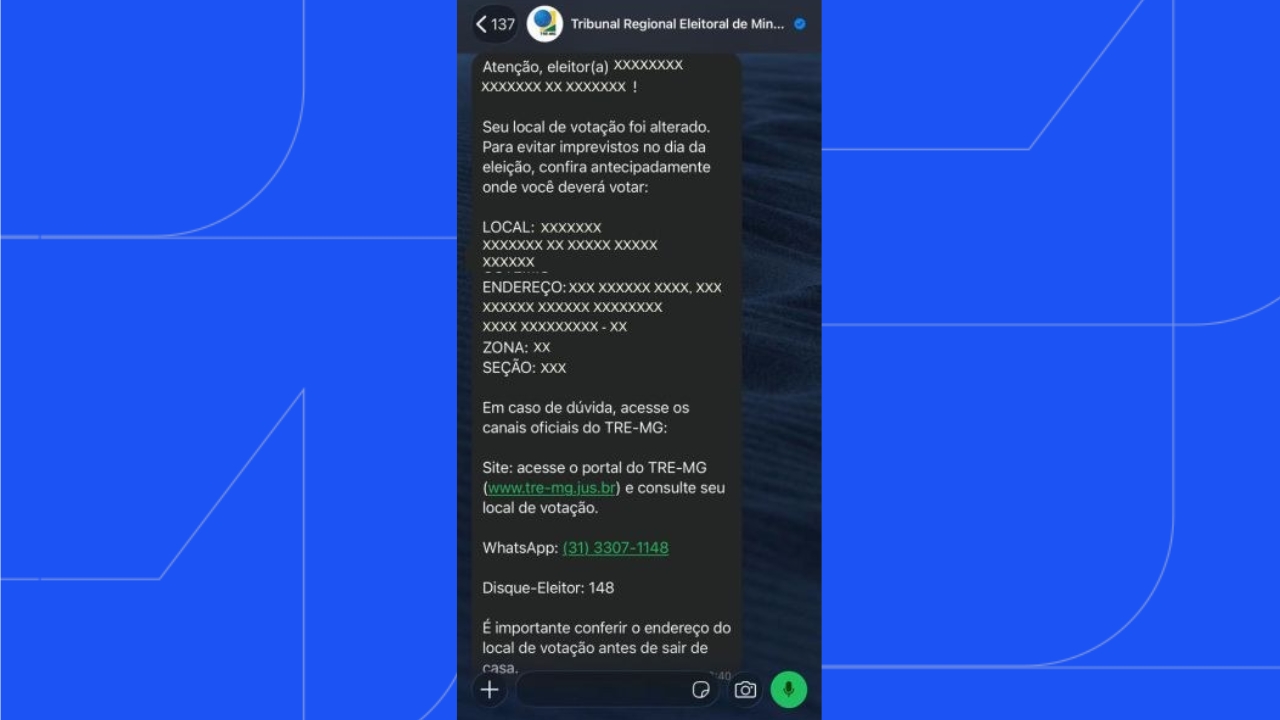 TRE-MG avisa 81 mil eleitores sobre mudança no local de votação TRE-MG avisa 81 mil eleitores sobre mudança no local de votação